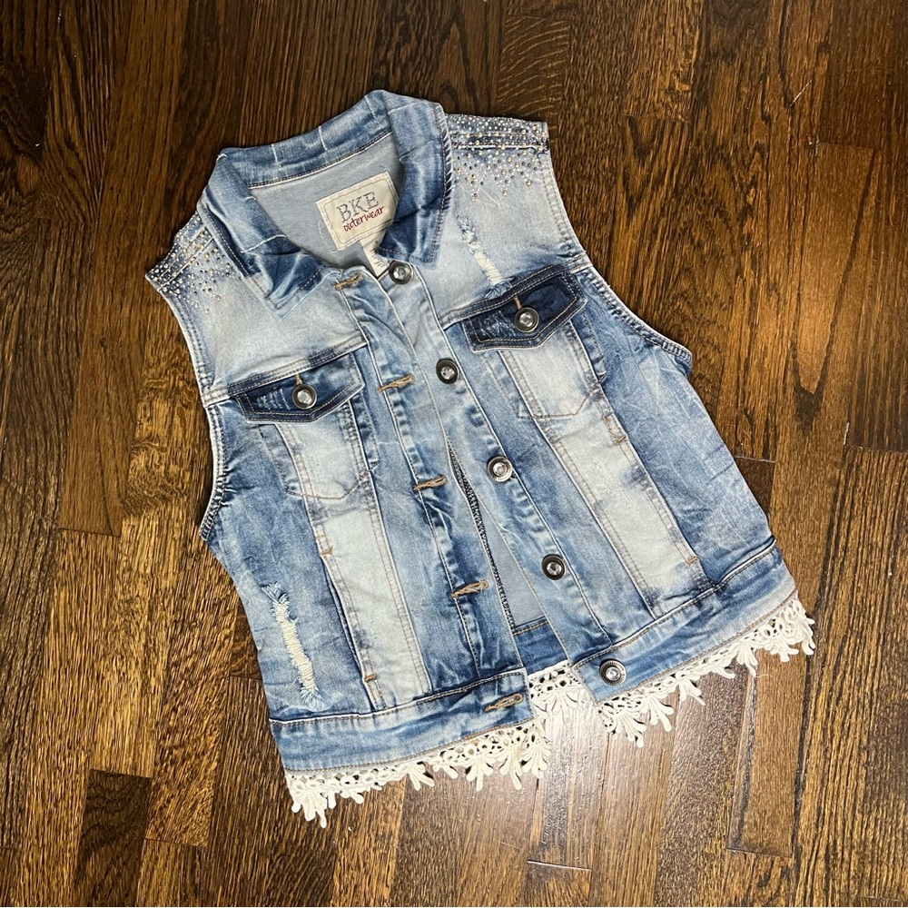 Buckle Denim Vest
